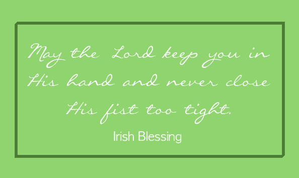 Irish blessing fist