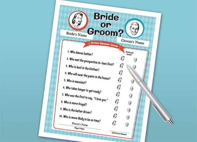 Bride or Groom game image