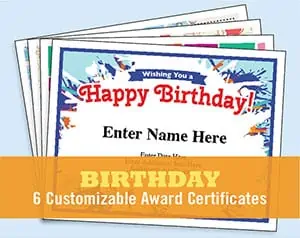 Happy Birthday Certificate