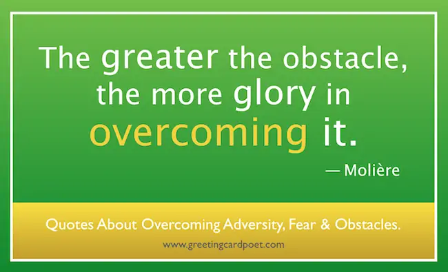 Overcoming fear.