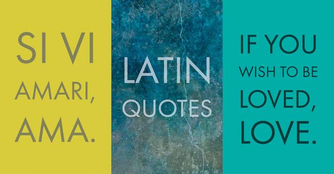 Best Latin Quotes, Sayings and Phrases | Live, Love and Beautiful