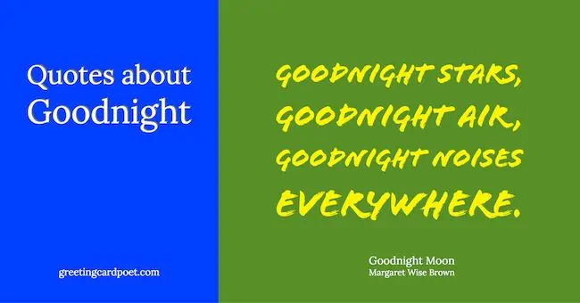 Quotes about goodnight.