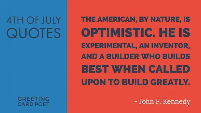 Famous Fourth of July quote.