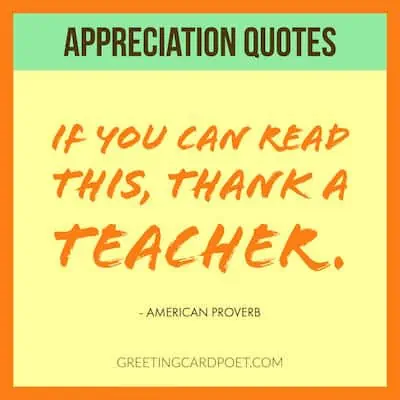 If you can read this thank a teacher quote image