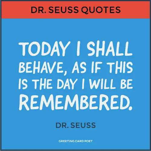 Dr. Seuss on behaving image