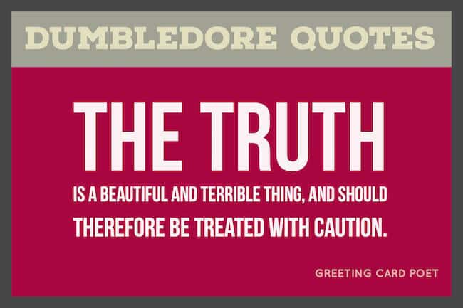 Dumbledore quotes from Harry Potter.