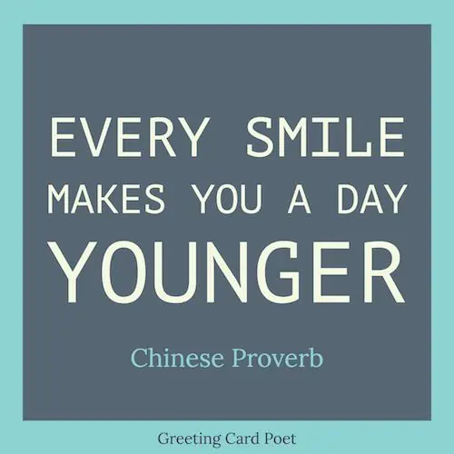 Every smile makes you a day younger image