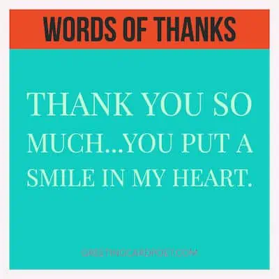 how to say thank you.