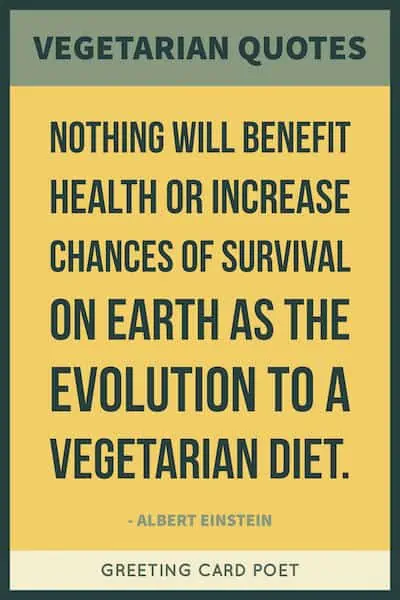 Einstein vegetarian quote.