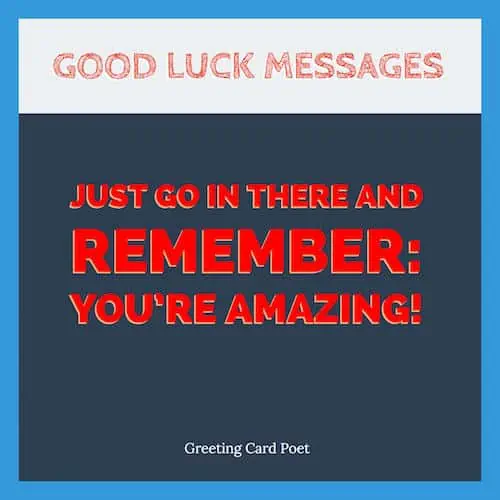 Message of good luck image