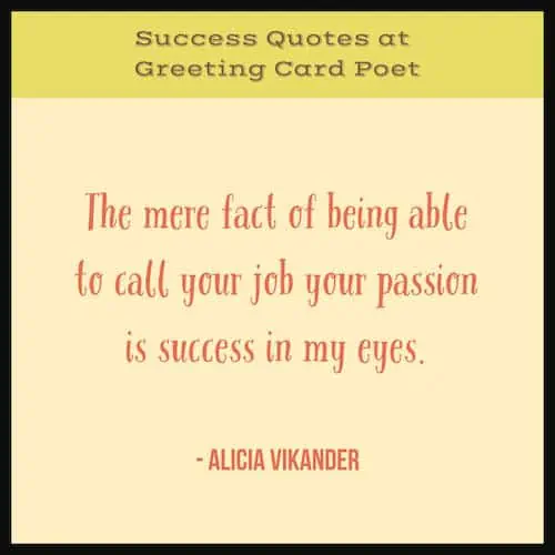 Career success quote.