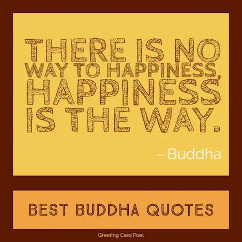 Buddha quote on Happiness.