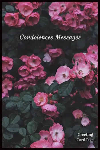 Condolences messages and sayings image