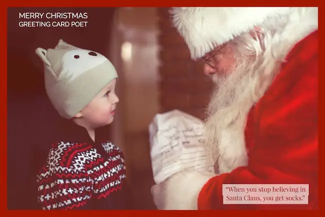 Santa Claus Saying.