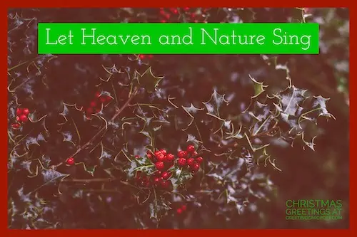let heaven and nature sing image