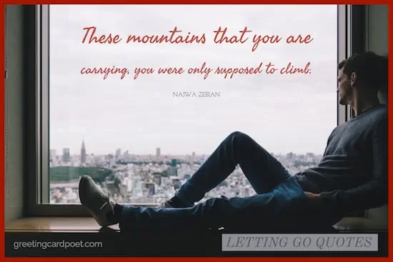 Mountains carrying quote.