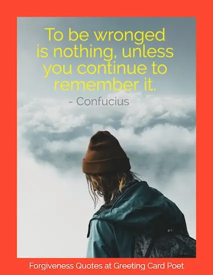 Confucius quote on being wronged image