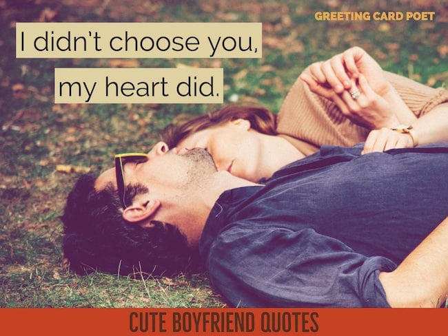 Cute Boyfriend Quotes To Show Your Love | Greeting Card Poet