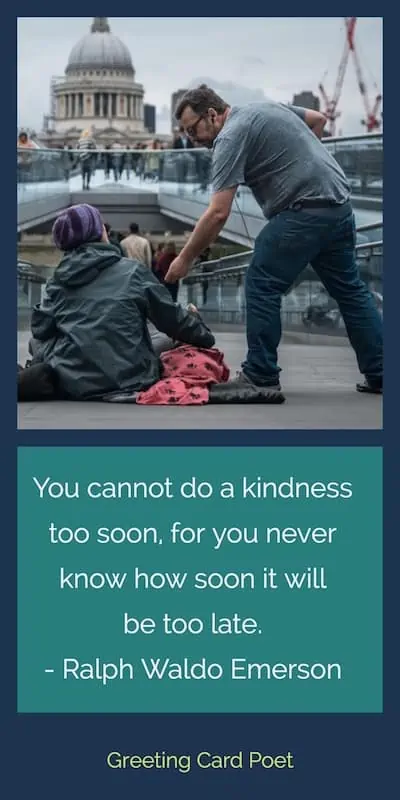 ralph waldo emerson quote on kindness image