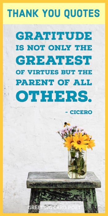 Cicero quote on gratitude.