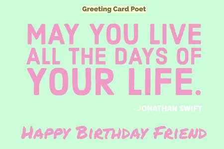 Jonathan Swift quote on birthdays image