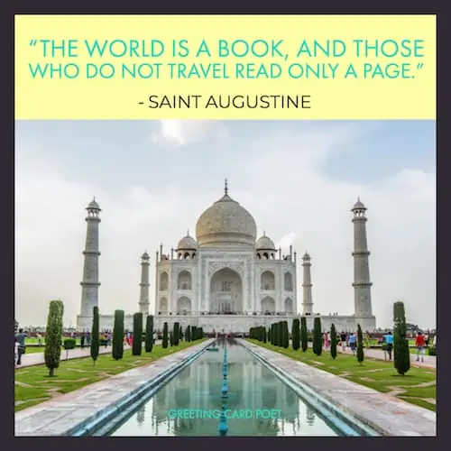 Saint Augustine quote on travel.