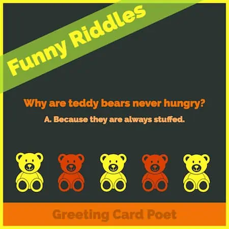 Teddy Bear Riddle image.