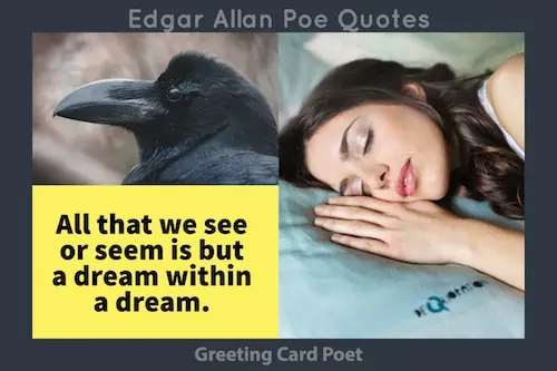 Edgar Allan Poe Saying image
