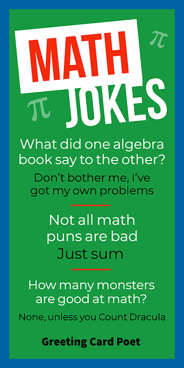 Funny Math Jokes That Really Add Up For Laughs | Greeting Card Poet