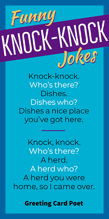 Knock-knock joke collection image