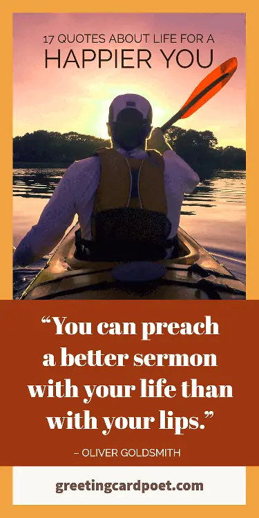 You can preach a better sermon with your life than your lips quote.
