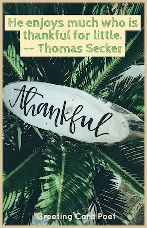 Appreciation quotation by Thomas Secker.