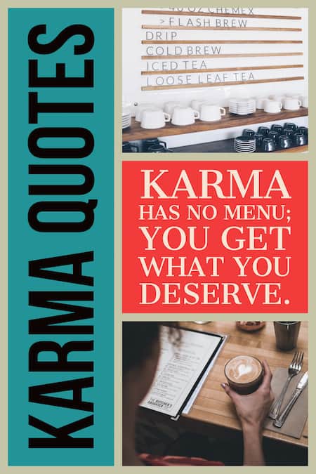 Karma has no menu quotation