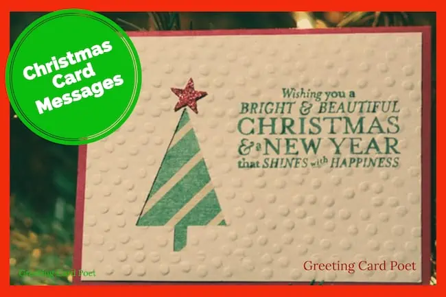 Christmas card messages, sayings, ideas.