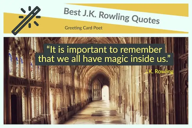 magical sayings from J.K. Rowling image