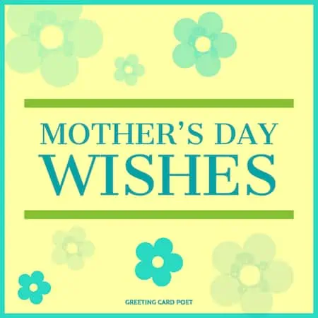 Mother's Day Wishes link button.