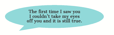 the first time I saw you love text messages image