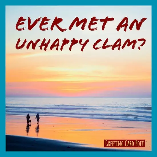 Beach Instagram Captions - unhappy clam image