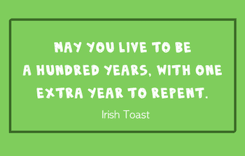 Irish toasts button.
