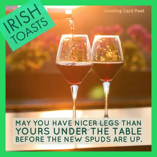 funny Irish toast meme.