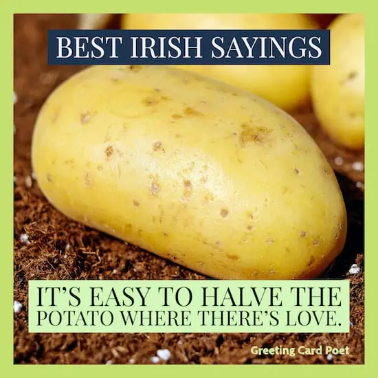 Good Irish saying.