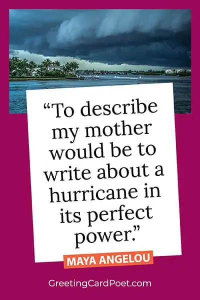 Maya Angelou quote on her mother - Mother's Day