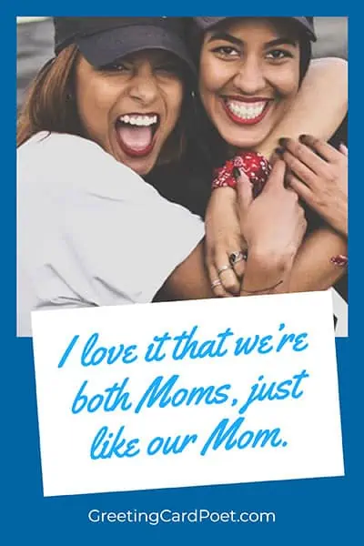Heartwarming Happy Mother's Day Sister wish.
