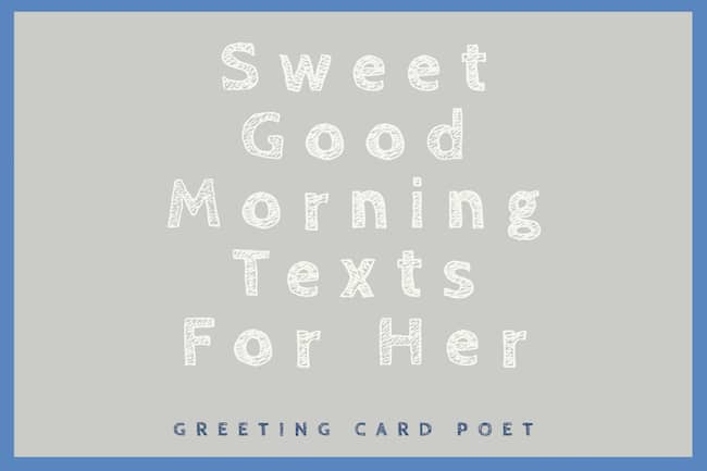 Text morning greetings 24 Simple