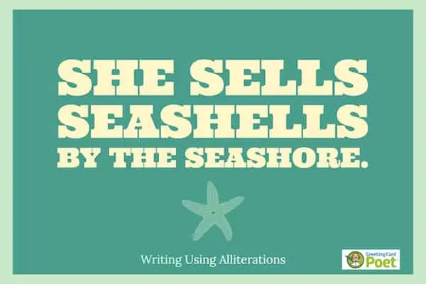 She sells sea shells.