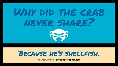 the shellfish pun.