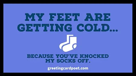you have knocked my socks off image