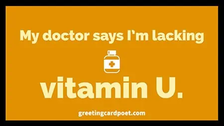 Vitamin U line.