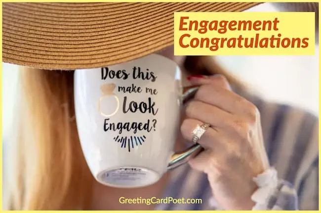 Engagement congratulations.