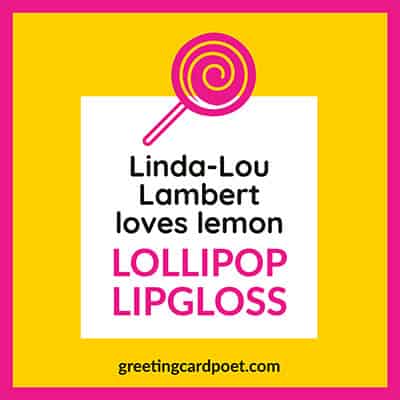 Lemon lollipop lipgloss.